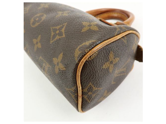 Louis Vuitton Monogram Mini Speedy & Strap 2Way Hand Bag Brown M41534 - vista 17