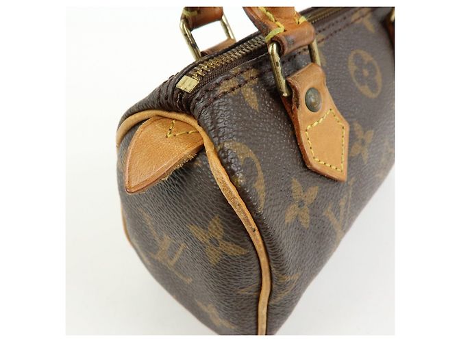 Louis Vuitton Monogram Mini Speedy & Strap 2Way Hand Bag Brown M41534 - vista 18