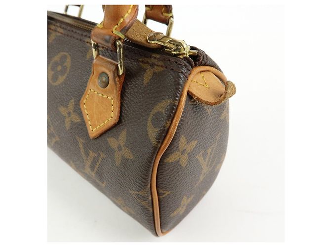 Louis Vuitton Monogram Mini Speedy & Strap 2Way Hand Bag Brown M41534 - vista 19