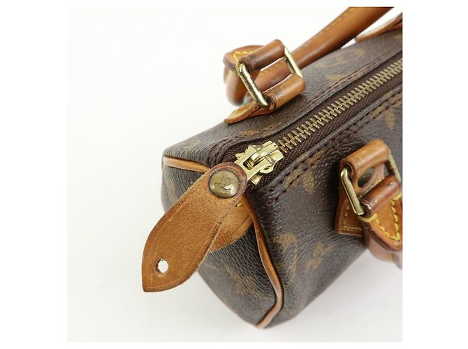 Louis Vuitton Monogram Mini Speedy & Strap 2Way Hand Bag Brown M41534 - vista 20