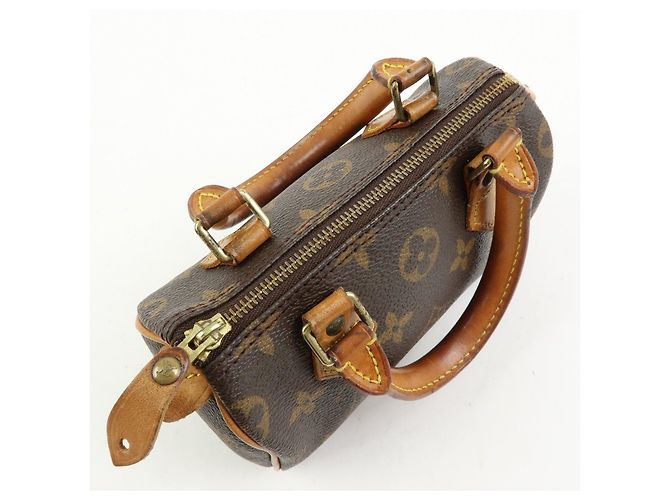Louis Vuitton Monogram Mini Speedy & Strap 2Way Hand Bag Brown M41534 - vista 21