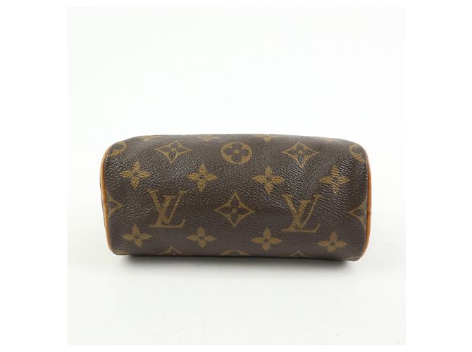Louis Vuitton Monogram Mini Speedy & Strap 2Way Hand Bag Brown M41534 - vista 5
