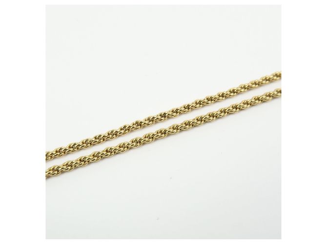 Collana Choker Christian Dior CD Logo in metallo e strass Oro - vista 7