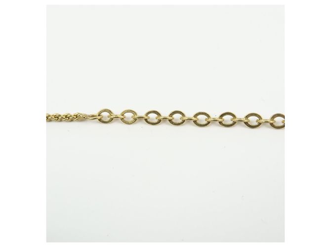 Collana Choker Christian Dior CD Logo in metallo e strass Oro - vista 8