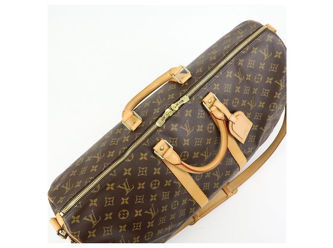 Louis Vuitton Monogram Keep All Bandouliere 55 Borsa Boston M41414 - vista 20