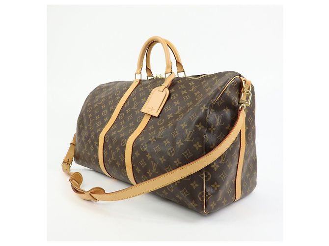 Louis Vuitton Monogram Keep All Bandouliere 55 Borsa Boston M41414 - vista 3