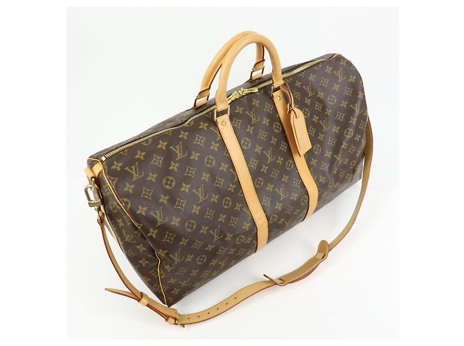 Louis Vuitton Monogram Keep All Bandouliere 55 Borsa Boston M41414 - vista 4