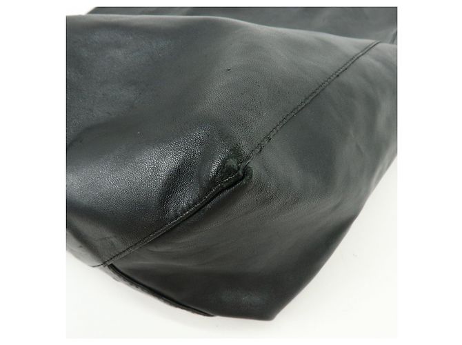Autre Marque CELINE Horizontal Cabas Ledertasche Handtasche Schwarz - Ansicht 11