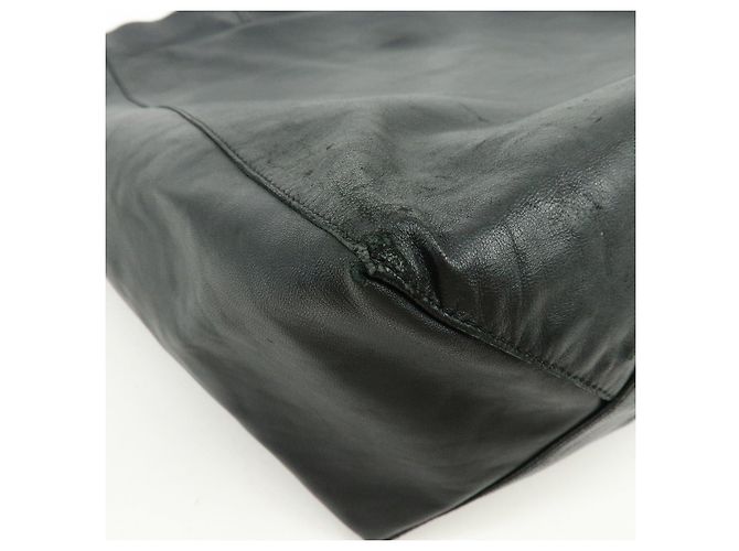 Autre Marque CELINE Horizontal Cabas Ledertasche Handtasche Schwarz - Ansicht 12