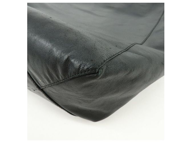 Autre Marque CELINE Horizontal Cabas Ledertasche Handtasche Schwarz - Ansicht 13