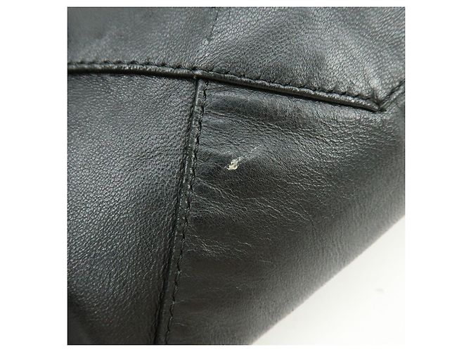 Autre Marque CELINE Horizontal Cabas Ledertasche Handtasche Schwarz - Ansicht 16