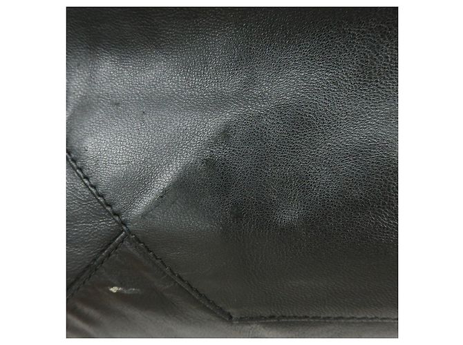 Autre Marque CELINE Horizontal Cabas Ledertasche Handtasche Schwarz - Ansicht 18