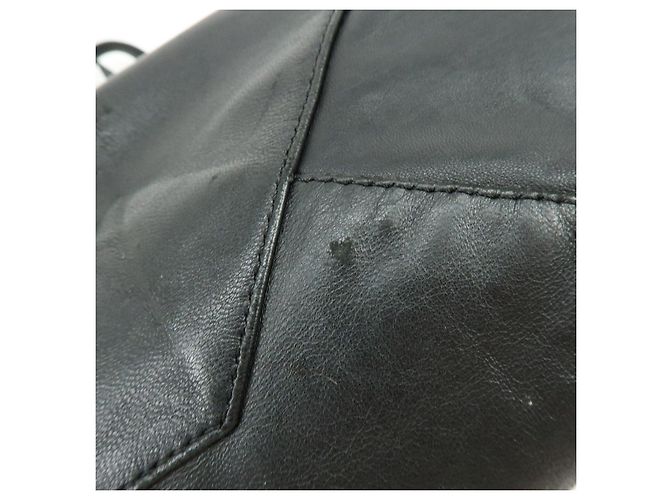 Autre Marque CELINE Horizontal Cabas Ledertasche Handtasche Schwarz - Ansicht 19