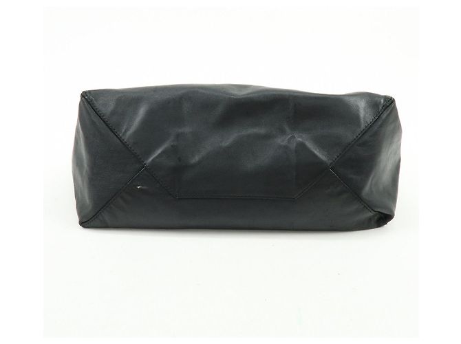 Autre Marque CELINE Horizontal Cabas Ledertasche Handtasche Schwarz - Ansicht 5