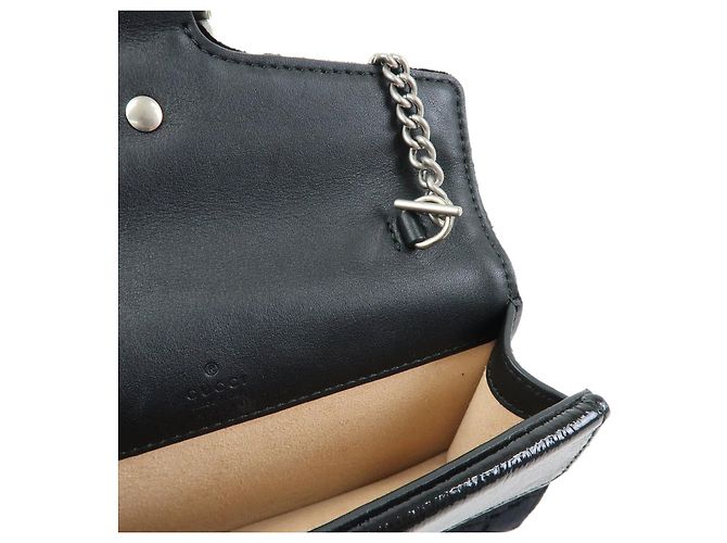 Borsa GUCCI Dionysus Super Mini Bag in velluto e pelle con catena 476432 - vista 10