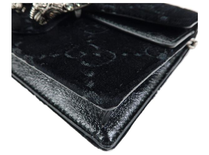 Borsa GUCCI Dionysus Super Mini Bag in velluto e pelle con catena 476432 - vista 5