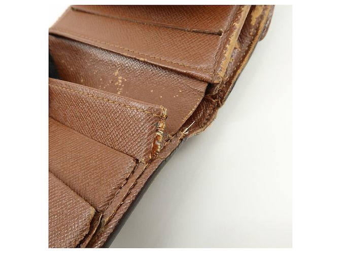 Louis Vuitton Monogram Canvas Compact Lote de 2 Carteras Cartera Larga Marrón - vista 12