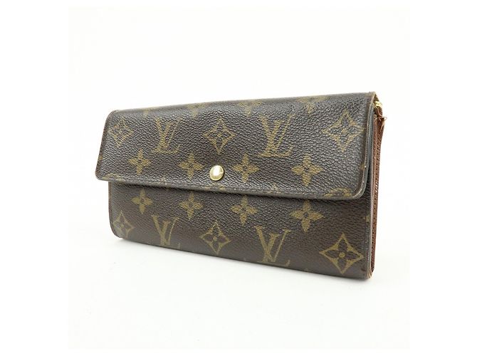 Louis Vuitton Monogram Canvas Compact Lote de 2 Carteras Cartera Larga Marrón - vista 14