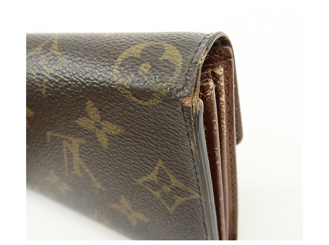 Louis Vuitton Monogram Canvas Compact Lote de 2 Carteras Cartera Larga Marrón - vista 18