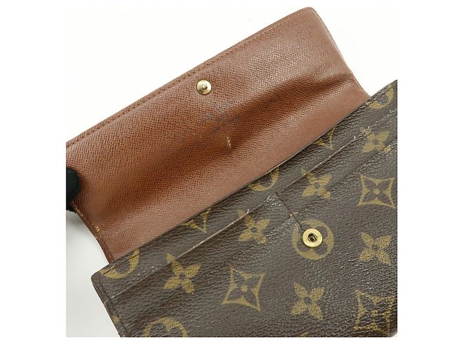 Louis Vuitton Monogram Canvas Compact Lote de 2 Carteras Cartera Larga Marrón - vista 20