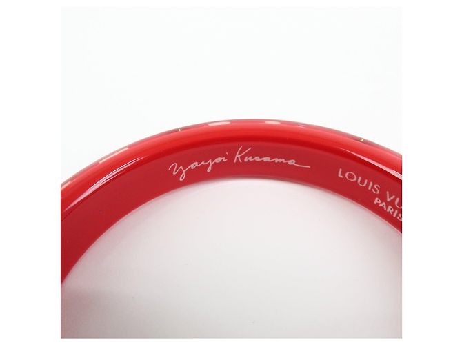 Louis Vuitton X Yayoi Kusama Dots Infinity Bracelet Red White M66684 - vista 10