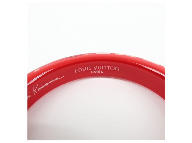 Louis Vuitton X Yayoi Kusama Dots Infinity Bracelet Red White M66684 - vista 13