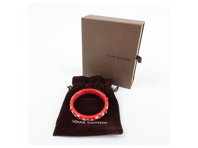 Louis Vuitton X Yayoi Kusama Dots Infinity Bracelet Red White M66684 - vista 15