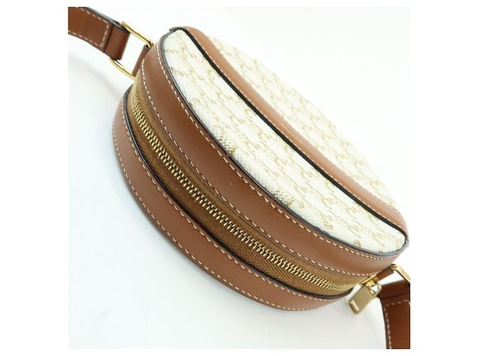 Céline Borsa a spalla e tracolla CELINE Macadam in pelle Ivory Brown - vista 19