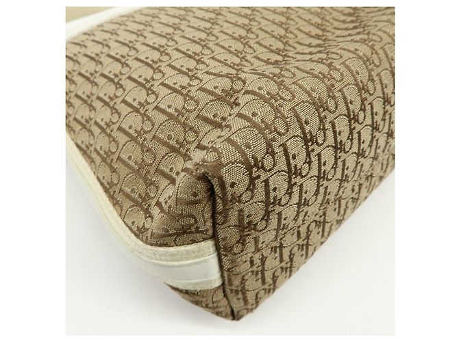 Borsa a tracolla Christian Dior Street Chic Trotter Canvas Leather Beige - vista 10