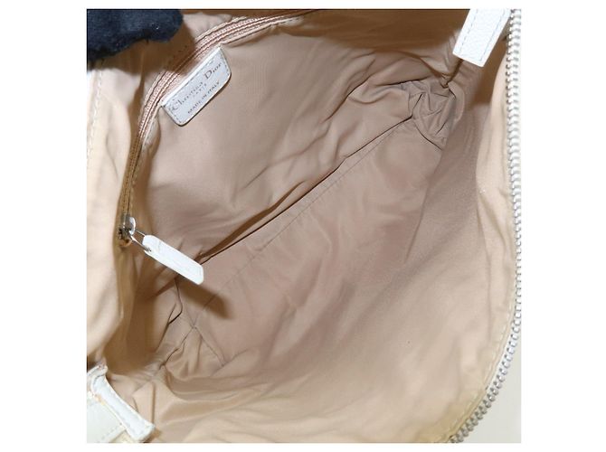 Borsa a tracolla Christian Dior Street Chic Trotter Canvas Leather Beige - vista 20