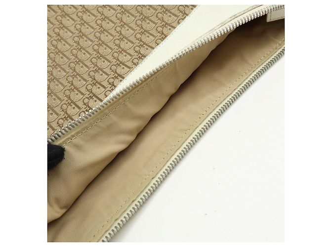 Borsa a tracolla Christian Dior Street Chic Trotter Canvas Leather Beige - vista 21