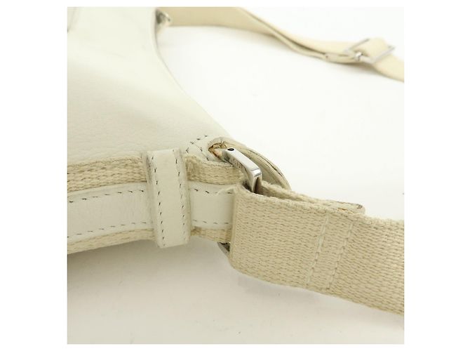 Borsa a tracolla Christian Dior Street Chic Trotter Canvas Leather Beige - vista 7