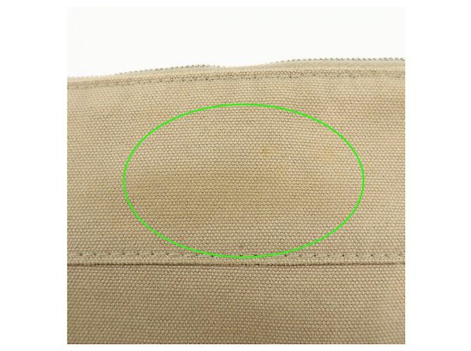 Hermès HERMES Bolide Mini Bolsa de Lona de Algodão e Couro Bege - vista 15