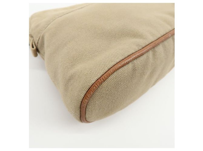 Hermès HERMES Bolide Mini Bolsa de Lona de Algodão e Couro Bege - vista 7