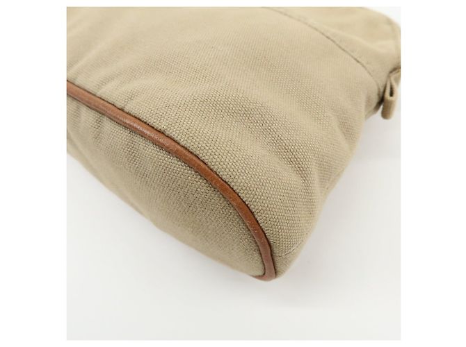 Hermès HERMES Bolide Mini Bolsa de Lona de Algodão e Couro Bege - vista 8