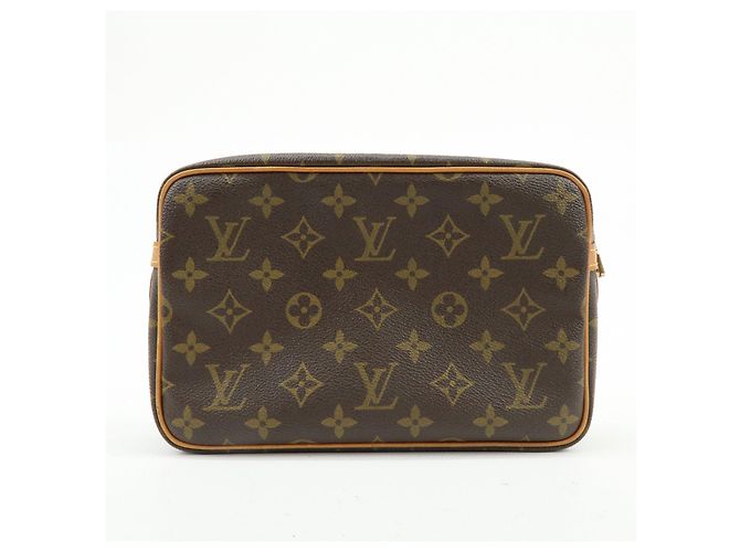 Louis Vuitton Monogram Compiegne 23 Pouch Clutch Bag Brown M51845 - vista 2