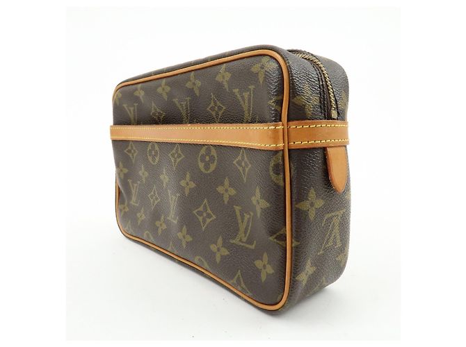 Louis Vuitton Monogram Compiegne 23 Pouch Clutch Bag Brown M51845 - vista 3