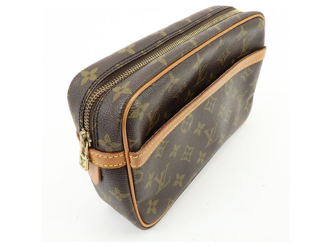Louis Vuitton Monogram Compiegne 23 Pouch Clutch Bag Brown M51845 - vista 4