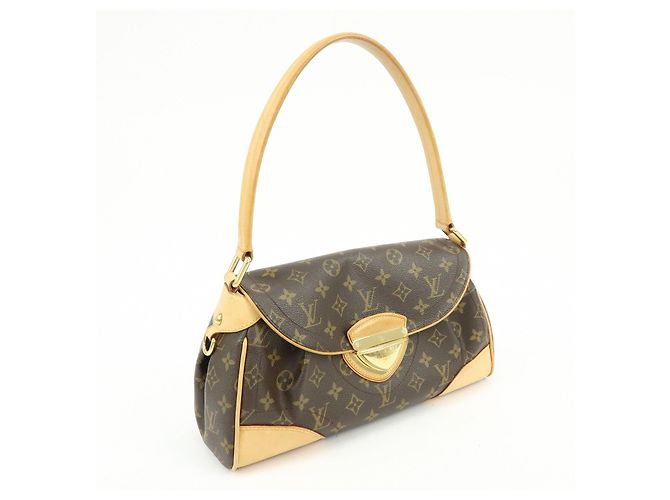 Borsa a Tracolla e a Mano Louis Vuitton Monogram Beverly MM Marrone M40121 - vista 4