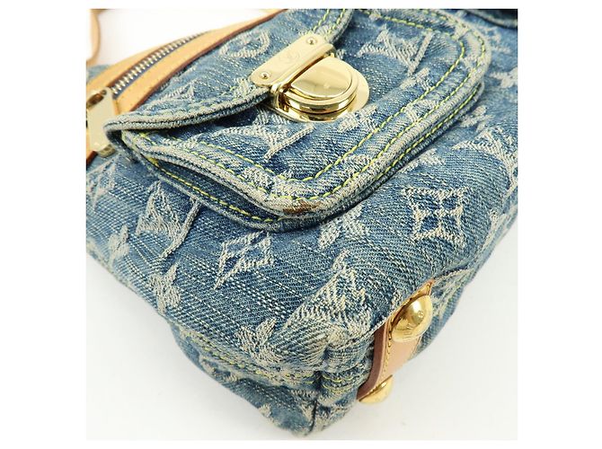 Louis Vuitton Monogram Denim Baggy PM Borsa 2Way Borsa a Tracolla M95049 - vista 11