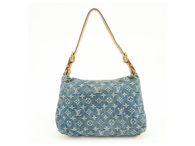 Louis Vuitton Monogram Denim Baggy PM Borsa 2Way Borsa a Tracolla M95049 - vista 2