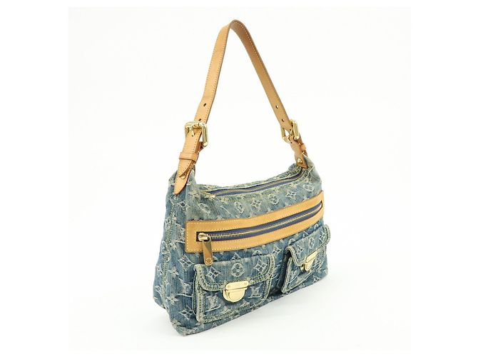 Louis Vuitton Monogram Denim Baggy PM Borsa 2Way Borsa a Tracolla M95049 - vista 4