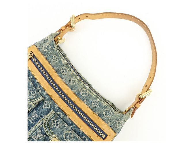 Louis Vuitton Monogram Denim Baggy PM Borsa 2Way Borsa a Tracolla M95049 - vista 6