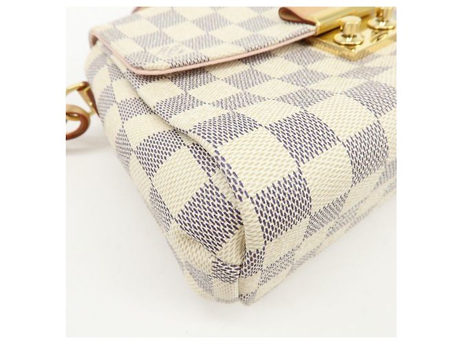 Louis Vuitton Damier Azur Croisette Canvas Leather 2Way Bag N41581 - vista 12