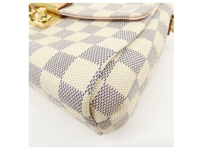 Louis Vuitton Damier Azur Croisette Canvas Leather 2Way Bag N41581 - vista 13