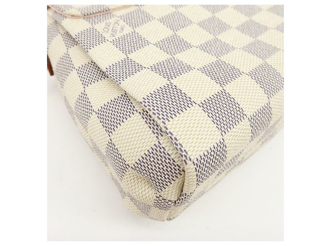 Louis Vuitton Damier Azur Croisette Canvas Leather 2Way Bag N41581 - vista 14