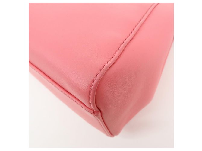 FENDI Peekaboo Mini Borsa a Tracolla e a Mano 2Way in Pelle Rosa 8BN244 - vista 15
