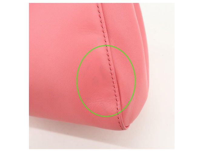 FENDI Peekaboo Mini Borsa a Tracolla e a Mano 2Way in Pelle Rosa 8BN244 - vista 17