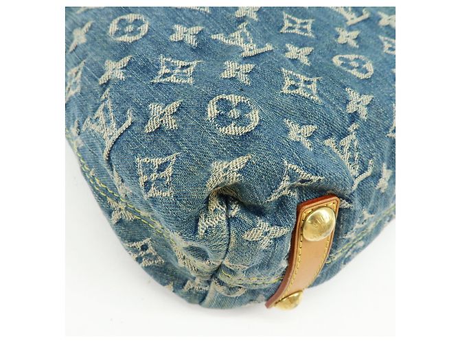 Louis Vuitton Monogram Denim Baggy GM Shoulder Bag Blue M95048 - vista 13