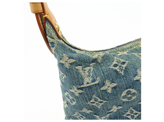 Louis Vuitton Monogram Denim Baggy GM Shoulder Bag Blue M95048 - vista 14